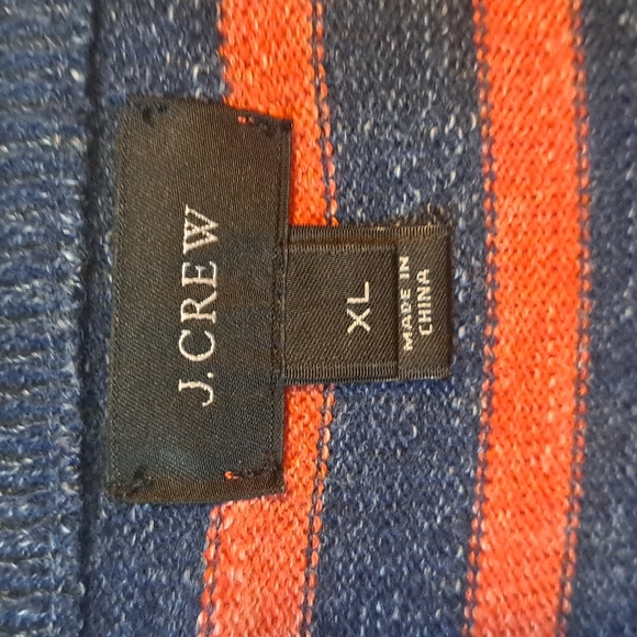 J Crew sweater - XL - orange/blue - Picture 2 of 4